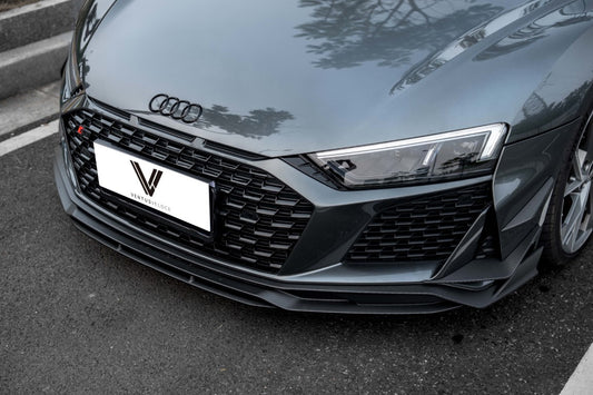Audi R8 Gen 2 2020 2021 2022 2023 with Aftermarket Parts - Front Canards Carbon Fiber from Ventus Veloce