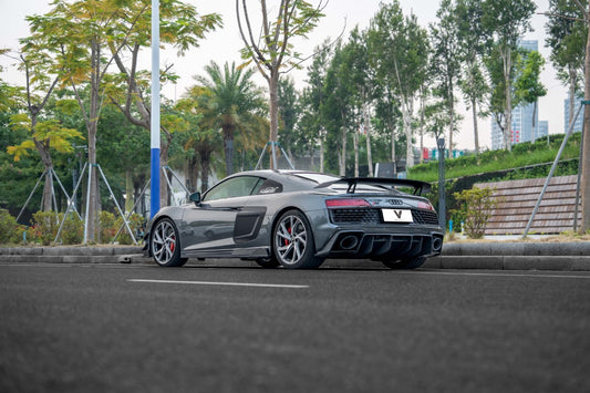 Audi R8 Gen 2 2020 2021 2022 2023 with Aftermarket Parts - Side Skirts Carbon Fiber from Ventus Veloce