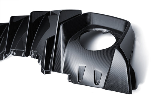 Audi R8 Gen 2 2020 2021 2022 2023 with Aftermarket Parts - Rear Diffuser Carbon Fiber from Ventus Veloce