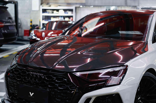 Audi RS3 S3 A3 8Y 2022-ON with Aftermarket Parts - Hood Bonnet Double-sided Carbon Fiber from Ventus Veloce