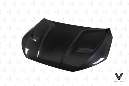 Audi RS3 S3 A3 8Y 2022-ON with Aftermarket Parts - Hood Bonnet Double-sided Carbon Fiber from Ventus Veloce