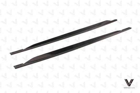 Audi RS3 8Y 2022-ON with Aftermarket Parts - V1 Style Side Skirts Carbon Fiber from Ventus Veloce