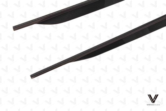Audi RS3 8Y 2022-ON with Aftermarket Parts - V1 Style Side Skirts Carbon Fiber from Ventus Veloce