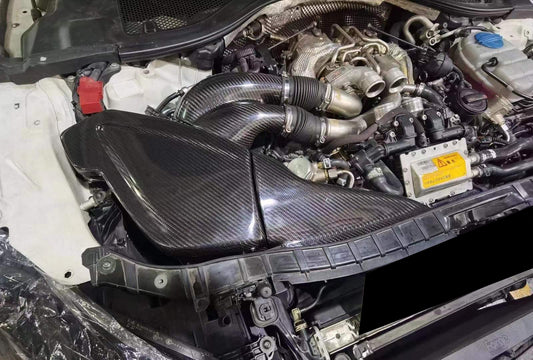 Audi S6 S7 RS6 RS7 C7 C7.5 2012 2013 2014 2015 2016 2017 2018 (EA825) with Aftermarket Parts - Air Intake Systems Pre-preg Carbon Fiber from Ventus Veloce