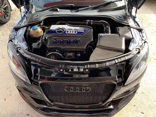 Audi TT TTS MK2 2007 2008 2009 2010 2011 2012 2013 2014 2015 (EA113) with Aftermarket Parts - Air Intake Systems Pre-preg Carbon Fiber from Ventus Veloce