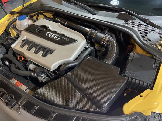 Audi TT TTS MK2 2007 2008 2009 2010 2011 2012 2013 2014 2015 (EA113) with Aftermarket Parts - Air Intake Systems Pre-preg Carbon Fiber from Ventus Veloce