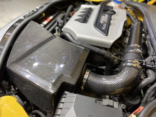 Audi TT TTS MK2 2007 2008 2009 2010 2011 2012 2013 2014 2015 (EA113) with Aftermarket Parts - Air Intake Systems Pre-preg Carbon Fiber from Ventus Veloce