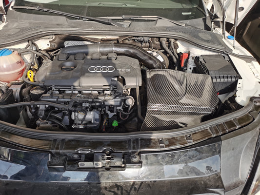 Audi TT TTS MK2 2007 2008 2009 2010 2011 2012 2013 2014 2015 (EA888) with Aftermarket Parts - Air Intake Systems Pre-preg Carbon Fiber from Ventus Veloce