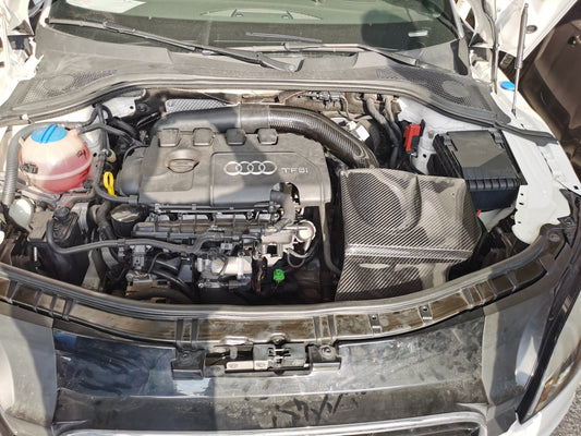 Audi TT TTS MK2 2007 2008 2009 2010 2011 2012 2013 2014 2015 (EA888) with Aftermarket Parts - Air Intake Systems Pre-preg Carbon Fiber from Ventus Veloce