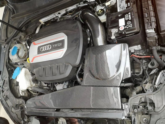 Audi TT TTS MK3 2015 2016 2017 2018 2019 2020 2021 2022 2023 (EA888) with Aftermarket Parts - Air Intake Systems Pre-preg Carbon Fiber from Ventus Veloce