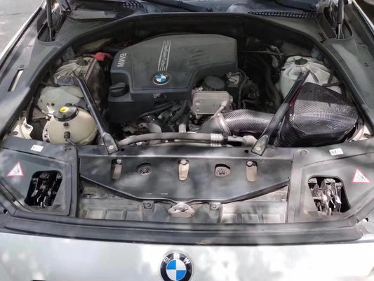 BMW 528I F10 2011-2016 with Aftermarket Parts - Air Intake Systems Pre-preg Carbon Fiber from Ventus Veloce