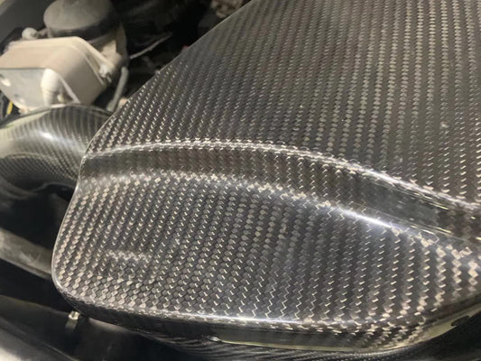 BMW 528I F10 2011-2016 with Aftermarket Parts - Air Intake Systems Pre-preg Carbon Fiber from Ventus Veloce
