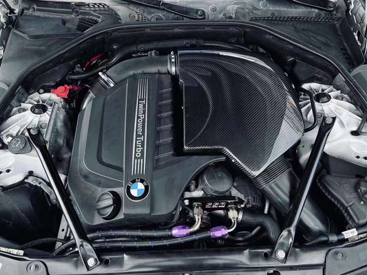 BMW 535I F10 640I F06 F12 F13 2012-2018 with Aftermarket Parts - Air Intake Systems Pre-preg Carbon Fiber from Ventus Veloce