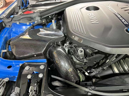 BMW M240I M340I M440I F22 F23 F30 F32 F33 F34 F36 2016-2021 with Aftermarket Parts - Air Intake Systems Pre-preg Carbon Fiber from Ventus Veloce