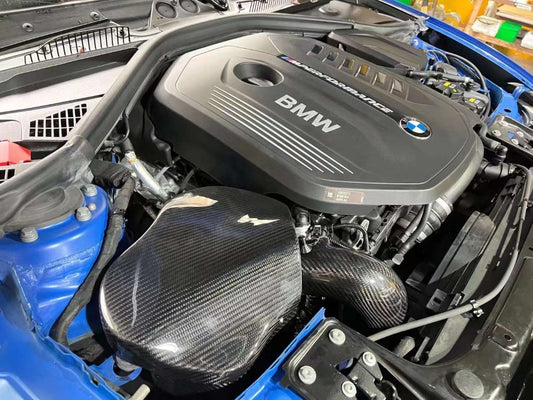 BMW M240I M340I M440I F22 F23 F30 F32 F33 F34 F36 2016-2021 with Aftermarket Parts - Air Intake Systems Pre-preg Carbon Fiber from Ventus Veloce