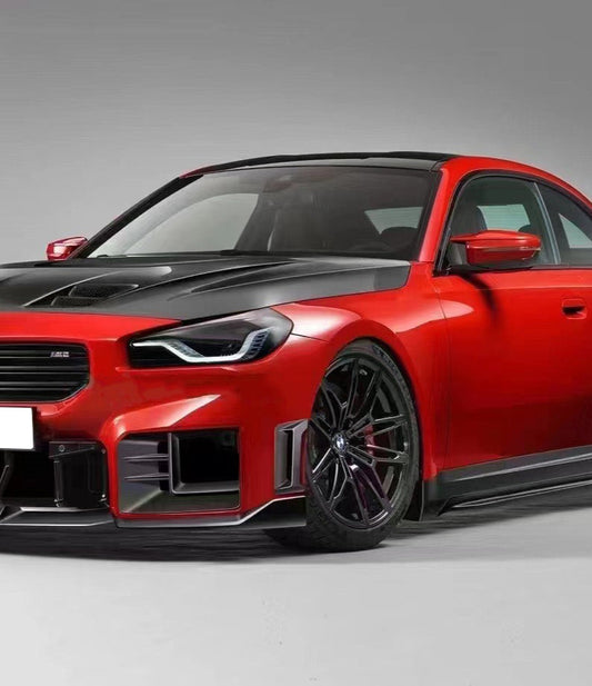 BMW M2C M2 G87 2023-ON with Aftermarket Parts - Front Side Vent Canards Trim Pre-preg Carbon Fiber from Ventus Veloce