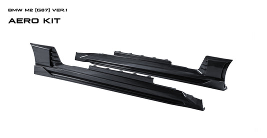 BMW M2C M2 G87 2023-ON with Aftermarket Parts - V2 Side Skirts Pre-preg Carbon Fiber from Ventus Veloce