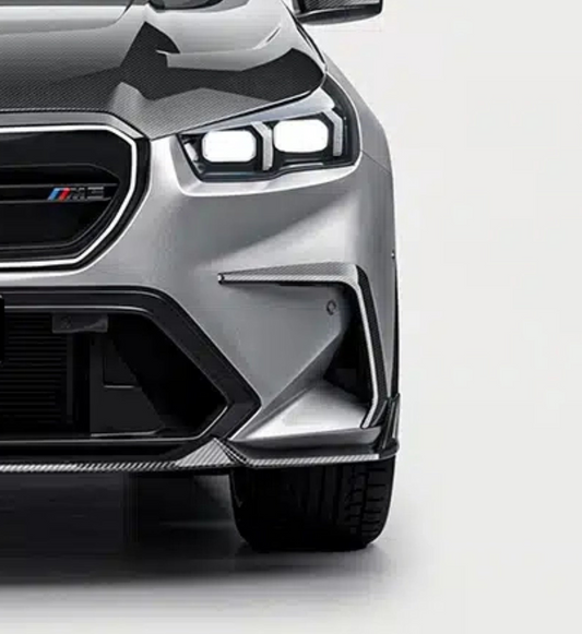 BMW M5 M5C G90 G99 2025-ON with Aftermarket Parts - Front Canards Dry Pre-preg Carbon Fiber from Ventus Veloce