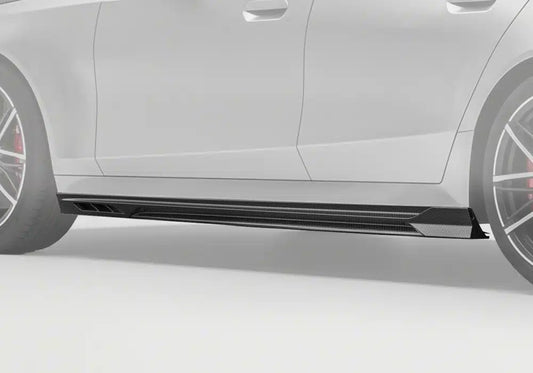 BMW M5 M5C G90 G99 2025-ON with Aftermarket Parts - Side Skirts Dry Pre-preg Carbon Fiber from Ventus Veloce