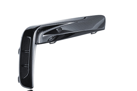 BMW M8 M8C F91 F92 F93 2019-ON with Aftermarket Parts - PT Front Bumper Upper Valences Pre-preg Carbon Fiber from Ventus Veloce