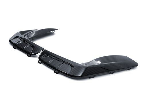 BMW M8 M8C F91 F92 F93 2019-ON with Aftermarket Parts - PT Front Bumper Upper Valences Pre-preg Carbon Fiber from Ventus Veloce