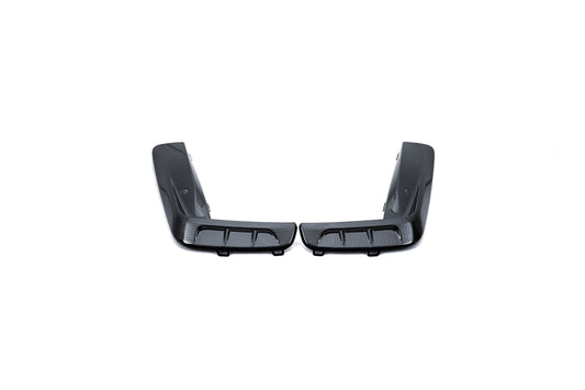 BMW M8 M8C F91 F92 F93 2019-ON with Aftermarket Parts - PT Front Bumper Upper Valences Pre-preg Carbon Fiber from Ventus Veloce