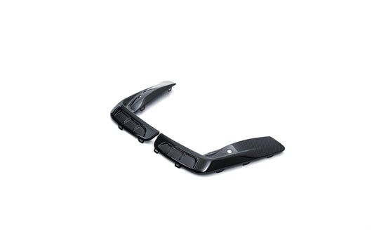 BMW M8 M8C F91 F92 F93 2019-ON with Aftermarket Parts - PT Front Bumper Upper Valences Pre-preg Carbon Fiber from Ventus Veloce