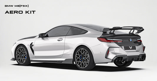BMW M8 M8C F91 F92 F93 2019-ON with Aftermarket Parts - PT Front Fenders Trim Pre-preg Carbon Fiber from Ventus Veloce