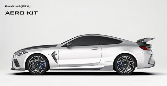 BMW M8 M8C F91 F92 F93 2019-ON with Aftermarket Parts - PT Side Skirts Pre-preg Carbon Fiber from Ventus Veloce