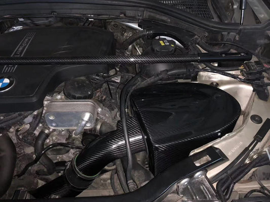 BMW X3 X4 F25 F26 2011-2018 with Aftermarket Parts - Air Intake Systems Pre-preg Carbon Fiber from Ventus Veloce