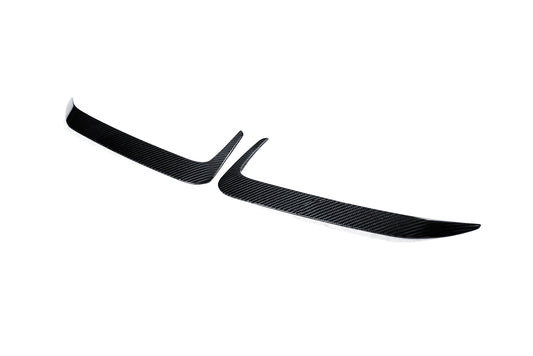 BMW X6 M60I xDrive40i G06 (Fits Pre-LCI & LCI) 2020-ON with Aftermarket Parts - PT Rear Bumper Upper Valences Pre-preg Carbon Fiber from Ventus Veloce