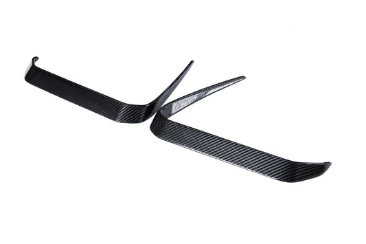 BMW X6 M60I xDrive40i G06 LCI 2024-ON with Aftermarket Parts - PT Front Bumper Upper Valences Pre-preg Carbon Fiber from Ventus Veloce