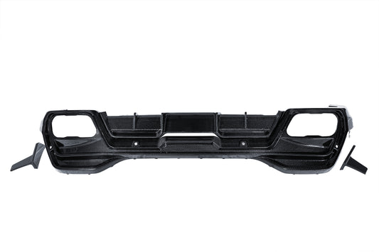 BMW X6 M60I xDrive40i G06 (Fits Pre-LCI & LCI) 2020-ON with Aftermarket Parts - PT Rear Diffuser Pre-preg Carbon Fiber from Ventus Veloce