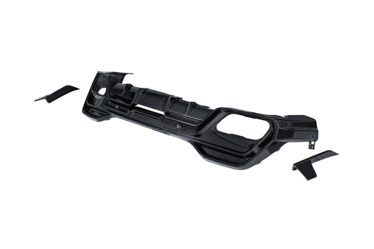 BMW X6 M60I xDrive40i G06 (Fits Pre-LCI & LCI) 2020-ON with Aftermarket Parts - PT Rear Diffuser Pre-preg Carbon Fiber from Ventus Veloce