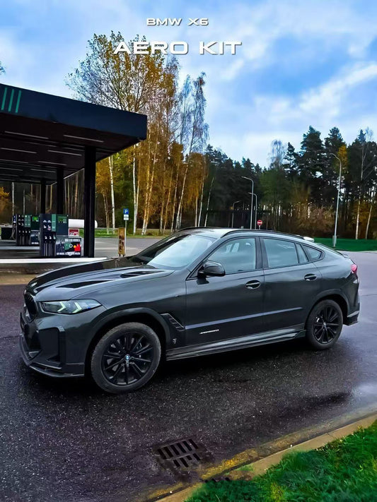 BMW X5 M60i xDrive50e x/sDrive40i G05 (Fits Both Pre-LCI & LCI) 2020-ON & X5M X5MC F95 (Fits Both Pre-LCI & LCI) 2020-ON & X6 M60I xDrive40i G06 (Fits Pre-LCI & LCI) 2020-ON & X6M X6MC F96 (Fits Pre-LCI & LCI) 2020-ON with Aftermarket Parts - PT Side Skirts Pre-preg Pre-preg Carbon Fiber from Ventus Veloce