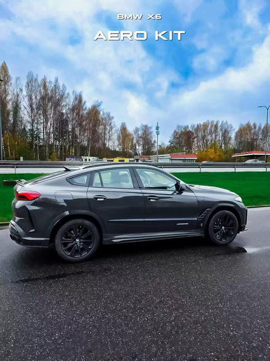 BMW X6 M60I xDrive40i G06 (Fits Pre-LCI & LCI) 2020-ON & X6M X6MC F96 (Fits Pre-LCI & LCI) 2020-ON with Aftermarket Parts - PT Rear Roof Spoiler Pre-preg Carbon Fiber from Ventus Veloce