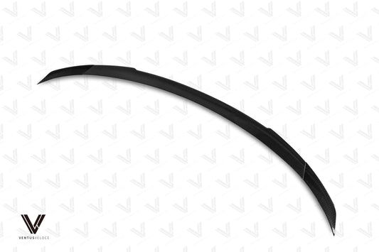 Porsche Taycan & Cross Turismo Base/4/4S/GTS/Turbo/Turbo S 2020 2021 2022 2023 2024 with Aftermarket Parts - Rear Spoiler Pre-preg Carbon Fiber from Ventus Veloce