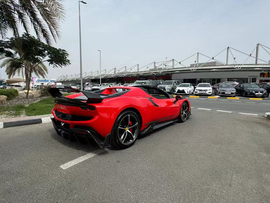 Ferrari 296 GTB GTS with Aftermarket Parts - Full Body Kit Package FRP / Carbon Fiber from Ventus Veloce