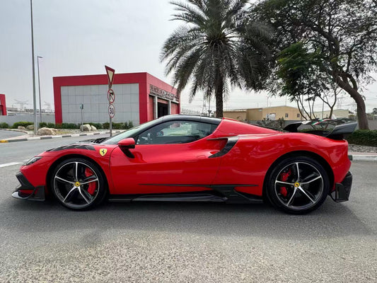 Ferrari 296 GTB GTS with Aftermarket Parts - Full Body Kit Package FRP / Carbon Fiber from Ventus Veloce