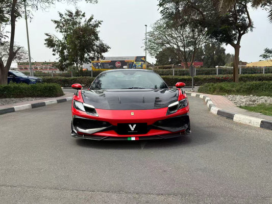 Ferrari 296 GTB GTS with Aftermarket Parts - Full Body Kit Package FRP / Carbon Fiber from Ventus Veloce