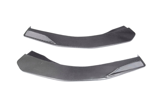 Ferrari F8 Tributo Spider 2020 2021 2022 2023 with Aftermarket Parts - Front Corner Splitter Pre-preg Carbon Fiber from Ventus Veloce