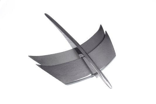 Ferrari F8 Tributo Spider 2020 2021 2022 2023 with Aftermarket Parts - Hood Vent Trim Pre-preg Carbon Fiber from Ventus Veloce