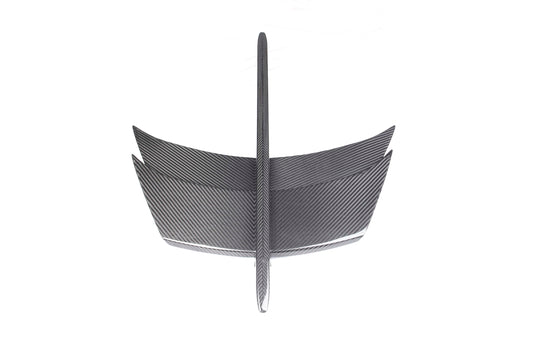 Ferrari F8 Tributo Spider 2020 2021 2022 2023 with Aftermarket Parts - Hood Vent Trim Pre-preg Carbon Fiber from Ventus Veloce