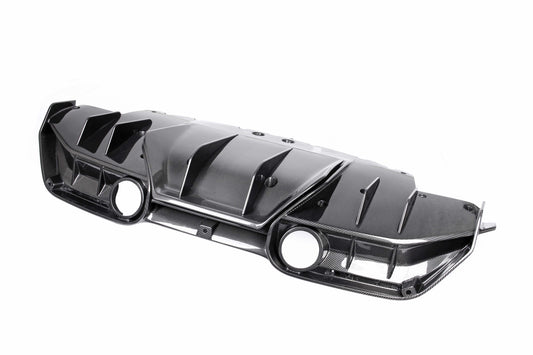 Ferrari F8 Tributo Spider 2020 2021 2022 2023 with Aftermarket Parts - Rear Diffuser & Canards Carbon Fiber from Ventus Veloce