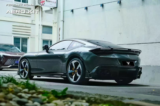 Ferrari Roma Coupe 2020 2021 2022 2023 2024 & Spider 2023 2024 2025 2026 with Aftermarket Parts - Rear Diffuser Carbon Fiber from Ventus Veloce