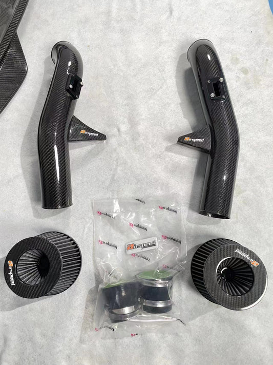 Nissan GTR 2008 2009 2010 2011 2012 2013 2014 2015 2016 2017 2018 2019 2020 2021 2022 2023 2024 with Aftermarket Parts - Air Intake Systems Pre-preg Carbon Fiber from Ventus Veloce