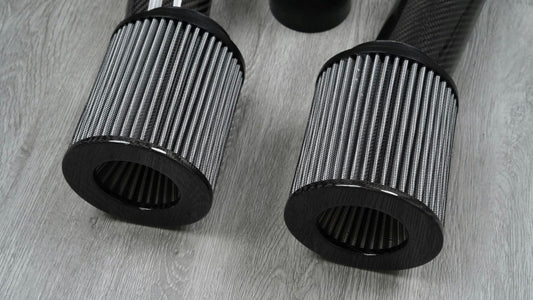 Nissan GTR 2008 2009 2010 2011 2012 2013 2014 2015 2016 2017 2018 2019 2020 2021 2022 2023 2024 with Aftermarket Parts - Air Intake Systems Pre-preg Carbon Fiber from Ventus Veloce