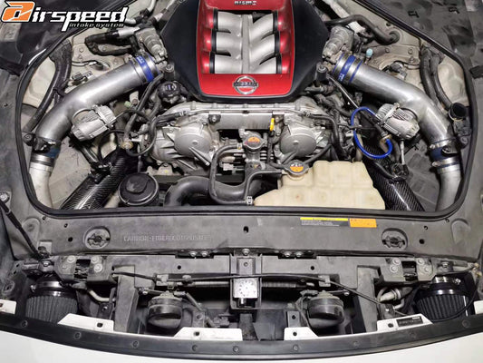 Nissan GTR 2008 2009 2010 2011 2012 2013 2014 2015 2016 2017 2018 2019 2020 2021 2022 2023 2024 with Aftermarket Parts - Air Intake Systems Pre-preg Carbon Fiber from Ventus Veloce