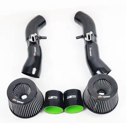 Infiniti G37 3.7L 2008 2009 2010 2011 2012 2013 & Q60 3.7L 2014 2015 with Aftermarket Parts - Air Intake Systems Pre-preg Carbon Fiber from Ventus Veloce