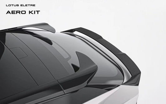Lotus Eletre 2023 2024 with Aftermarket Parts - PK Style Rear Trunk Spoiler Pre-preg Carbon Fiber from Ventus Veloce